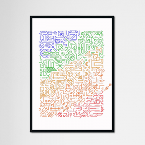 Isolated Rainbow Etch